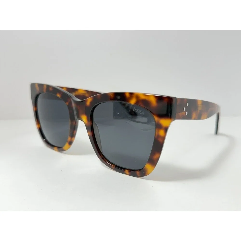 I-SEA Billie Women's Sunglasses Tortoiseshell Frame Gray Lenses